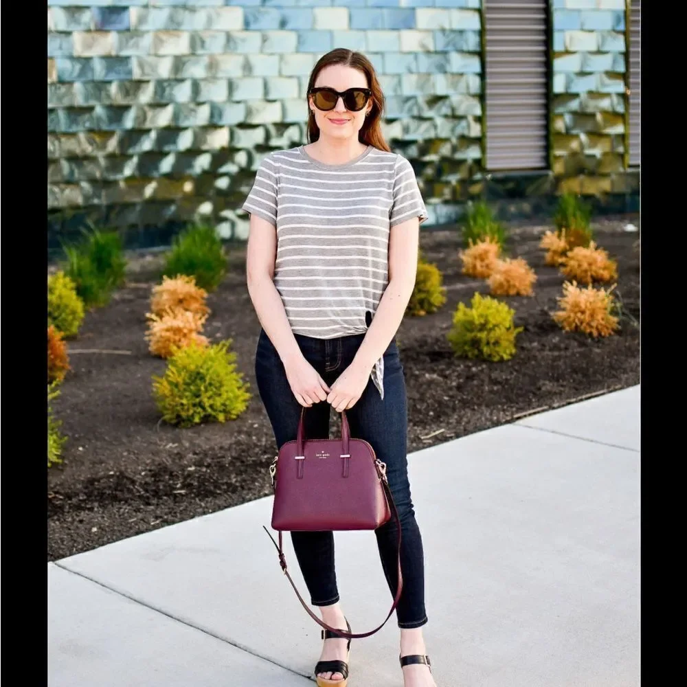 Kate Spade Cedar Street Maise Satchel - Mulled Wine